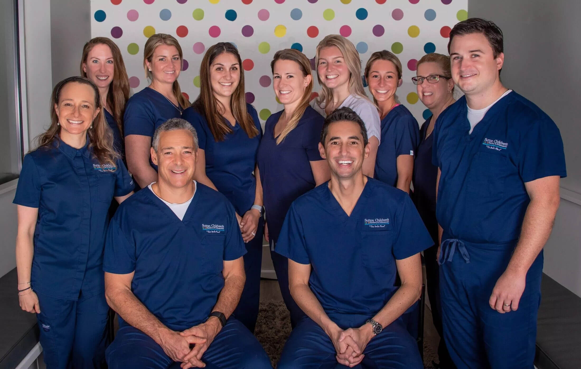 Full Pediatric Dentsty Team Phot in Sutton MA